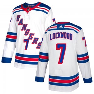 Youth Adidas New York Rangers William Lockwood White Jersey - Authentic