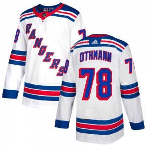 Youth Adidas New York Rangers Brennan Othmann White Jersey - Authentic