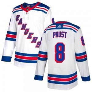 Youth Adidas New York Rangers Brandon Prust White Jersey - Authentic