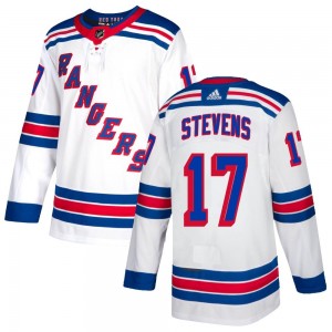 Youth Adidas New York Rangers Kevin Stevens White Jersey - Authentic