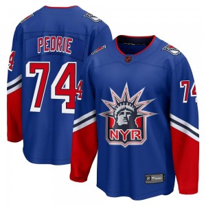 Youth Fanatics Branded New York Rangers Vince Pedrie Royal Special Edition 2.0 Jersey - Breakaway