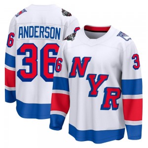 Men's Fanatics Branded New York Rangers Glenn Anderson White 2024 Stadium Series Jersey - Breakaway
