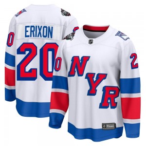 Men's Fanatics Branded New York Rangers Jan Erixon White 2024 Stadium Series Jersey - Breakaway