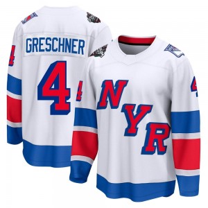 Men's Fanatics Branded New York Rangers Ron Greschner White 2024 Stadium Series Jersey - Breakaway