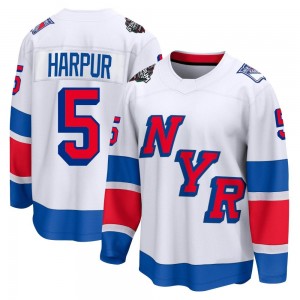 Men's Fanatics Branded New York Rangers Ben Harpur White 2024 Stadium Series Jersey - Breakaway