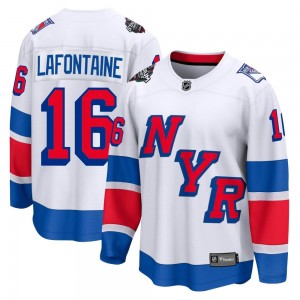 Men's Fanatics Branded New York Rangers Pat Lafontaine White 2024 Stadium Series Jersey - Breakaway