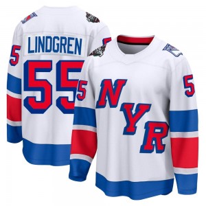 Men's Fanatics Branded New York Rangers Ryan Lindgren White 2024 Stadium Series Jersey - Breakaway