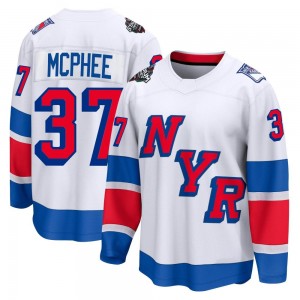 Men's Fanatics Branded New York Rangers George Mcphee White 2024 Stadium Series Jersey - Breakaway