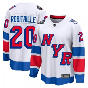 Men's Fanatics Branded New York Rangers Luc Robitaille White 2024 Stadium Series Jersey - Breakaway