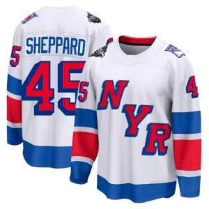 Men's Fanatics Branded New York Rangers James Sheppard White 2024 Stadium Series Jersey - Breakaway