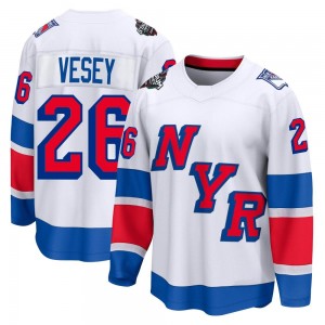 Men's Fanatics Branded New York Rangers Jimmy Vesey White 2024 Stadium Series Jersey - Breakaway