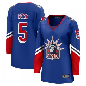 Women's Fanatics Branded New York Rangers Barry Beck Royal Special Edition 2.0 Jersey - Breakaway