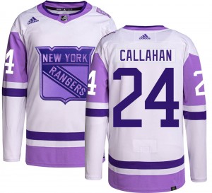 Youth Adidas New York Rangers Ryan Callahan Hockey Fights Cancer Jersey - Authentic