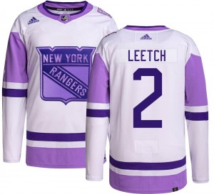 Youth Adidas New York Rangers Brian Leetch Hockey Fights Cancer Jersey - Authentic