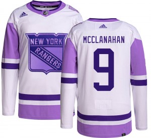 Youth Adidas New York Rangers Rob Mcclanahan Hockey Fights Cancer Jersey - Authentic