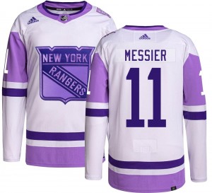 Youth Adidas New York Rangers Mark Messier Hockey Fights Cancer Jersey - Authentic