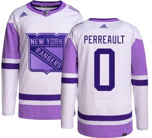 Youth Adidas New York Rangers Gabriel Perreault Hockey Fights Cancer Jersey - Authentic
