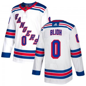 Men's Adidas New York Rangers Anton Blidh White Jersey - Authentic