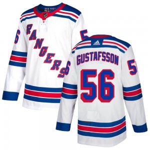 Men's Adidas New York Rangers Erik Gustafsson White Jersey - Authentic
