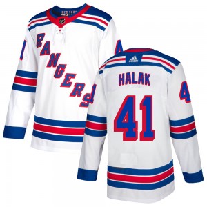 Men's Adidas New York Rangers Jaroslav Halak White Jersey - Authentic