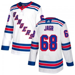 Men's Adidas New York Rangers Jaromir Jagr White Jersey - Authentic