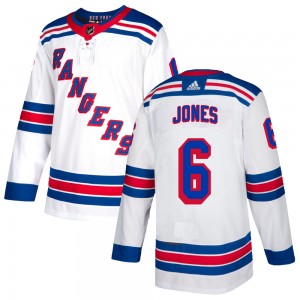 Men's Adidas New York Rangers Zac Jones White Jersey - Authentic