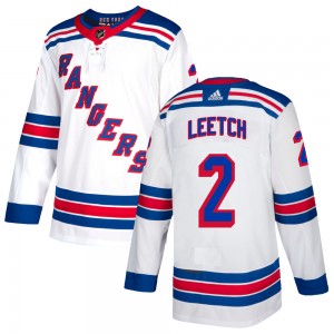Men's Adidas New York Rangers Brian Leetch White Jersey - Authentic