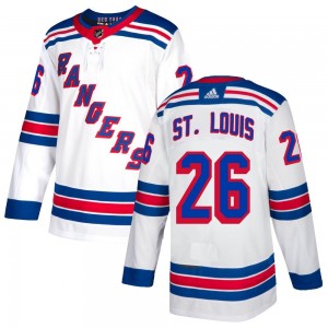 Men's Adidas New York Rangers Martin St. Louis White Jersey - Authentic