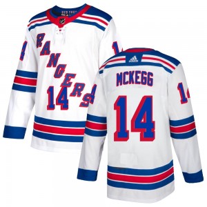 Men's Adidas New York Rangers Greg McKegg White Jersey - Authentic