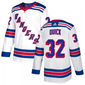 Men's Adidas New York Rangers Jonathan Quick White Jersey - Authentic