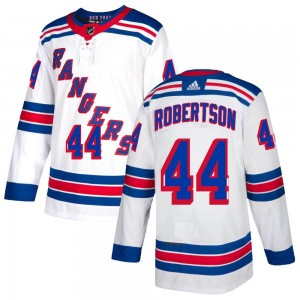 Men's Adidas New York Rangers Matthew Robertson White Jersey - Authentic