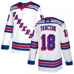 Men's Adidas New York Rangers Walt Tkaczuk White Jersey - Authentic
