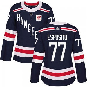 Women's Adidas New York Rangers Phil Esposito Navy Blue 2018 Winter Classic Home Jersey - Authentic