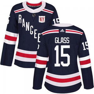 Women's Adidas New York Rangers Tanner Glass Navy Blue 2018 Winter Classic Home Jersey - Authentic