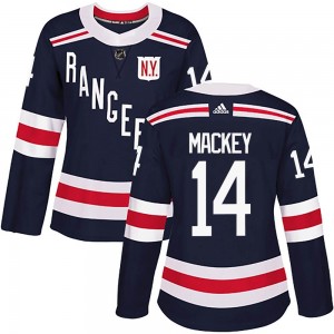 Women's Adidas New York Rangers Connor Mackey Navy Blue 2018 Winter Classic Home Jersey - Authentic