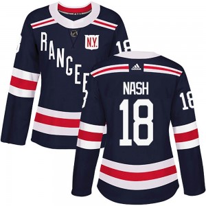 Women's Adidas New York Rangers Riley Nash Navy Blue 2018 Winter Classic Home Jersey - Authentic