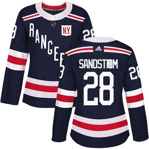 Women's Adidas New York Rangers Tomas Sandstrom Navy Blue 2018 Winter Classic Home Jersey - Authentic
