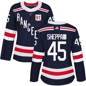 Women's Adidas New York Rangers James Sheppard Navy Blue 2018 Winter Classic Home Jersey - Authentic