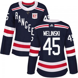 Women's Adidas New York Rangers Andy Welinski Navy Blue 2018 Winter Classic Home Jersey - Authentic