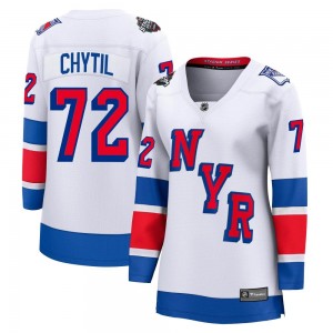 Women's Fanatics Branded New York Rangers Filip Chytil White 2024 Stadium Series Jersey - Breakaway
