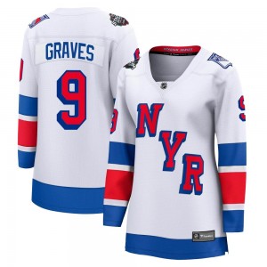 Women's Fanatics Branded New York Rangers Adam Graves White 2024 Stadium Series Jersey - Breakaway