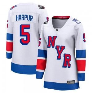 Women's Fanatics Branded New York Rangers Ben Harpur White 2024 Stadium Series Jersey - Breakaway