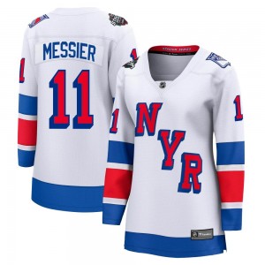 Women's Fanatics Branded New York Rangers Mark Messier White 2024 Stadium Series Jersey - Breakaway