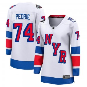 Women's Fanatics Branded New York Rangers Vince Pedrie White 2024 Stadium Series Jersey - Breakaway