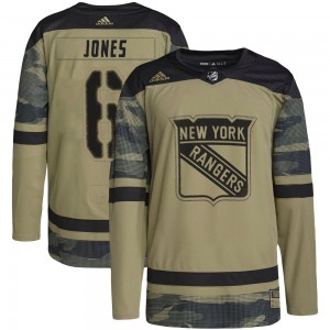 Men's Adidas New York Rangers Zac Jones Camo Military Appreciation Practice Jersey - Authentic