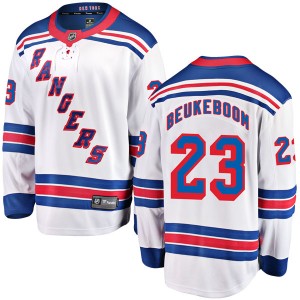 Youth Fanatics Branded New York Rangers Jeff Beukeboom White Away Jersey - Breakaway