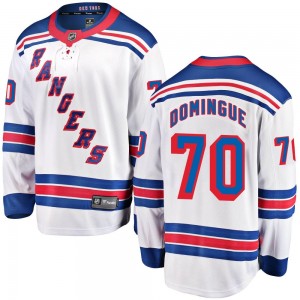 Youth Fanatics Branded New York Rangers Louis Domingue White Away Jersey - Breakaway