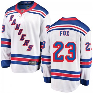 Youth Fanatics Branded New York Rangers Adam Fox White Away Jersey - Breakaway