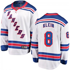 Youth Fanatics Branded New York Rangers Kevin Klein White Away Jersey - Breakaway