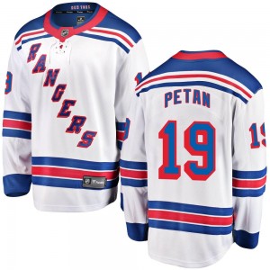Youth Fanatics Branded New York Rangers Nic Petan White Away Jersey - Breakaway